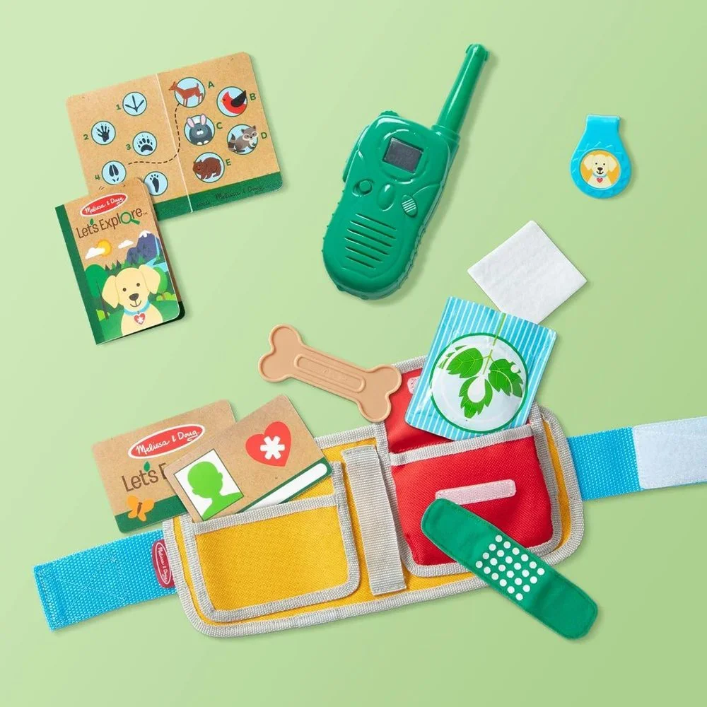 Melissa & Doug Let's Explore Ranger Rescue Dog Pretend Play Set Gear Puppy Camp